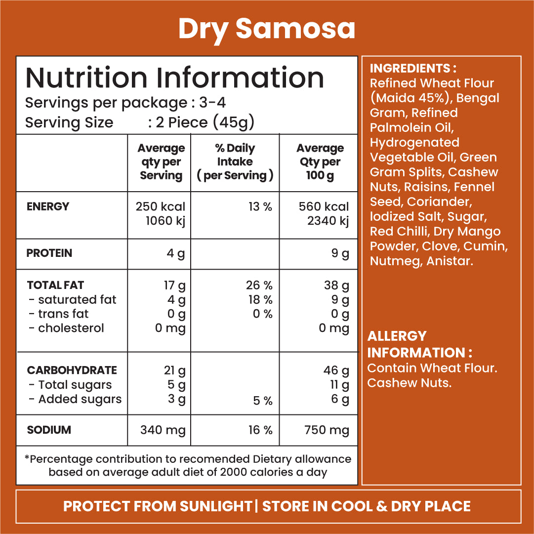 Jabsons Foods Dry Samosa