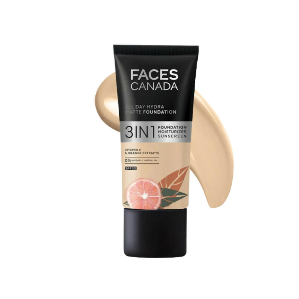 Faces Canada All Day Hydra Matte Foundation-Absolute Ivory 012 