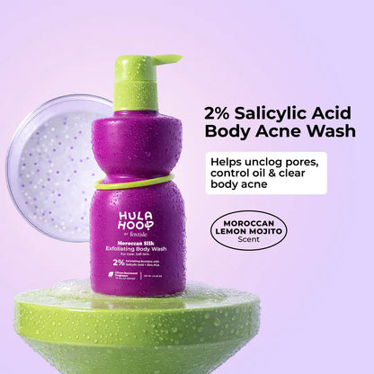 Foxtale Exfoliating Body Wash 2% Salicylic Acid Zinc