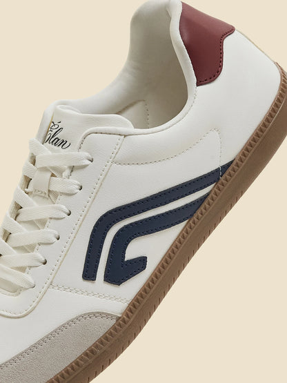 Campus ELAN 07 White Mens Formal Sneakers