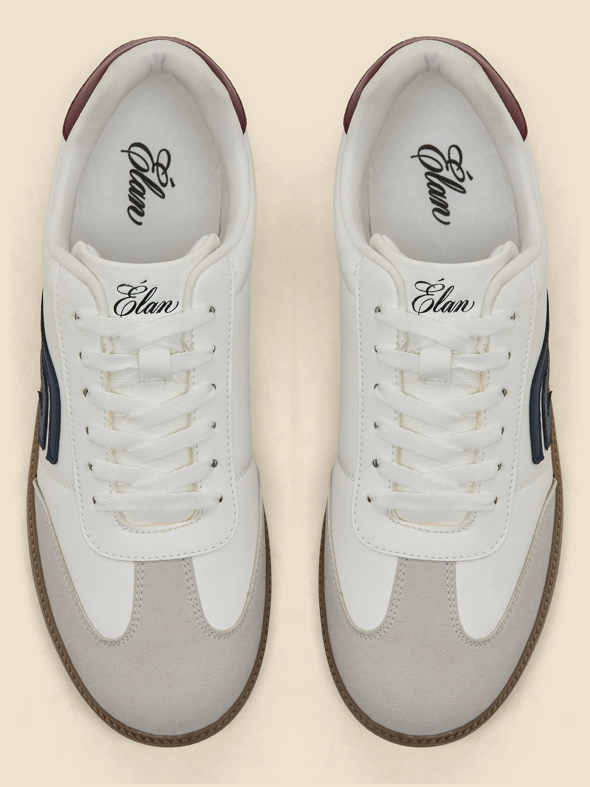 Campus ELAN 07 White Mens Formal Sneakers