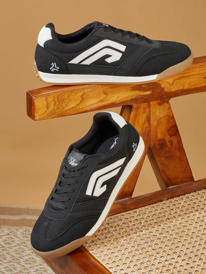 Campus ELAN 10 Black Mens Formal Sneakers