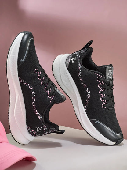 Campus ELUNO Black Womens Running Shoes