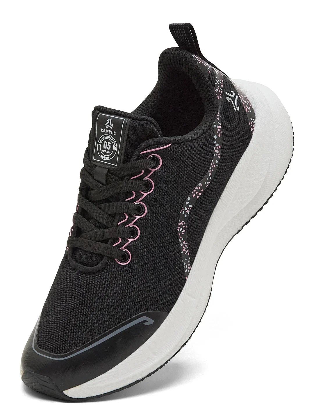 Campus ELUNO Black Womens Running Shoes