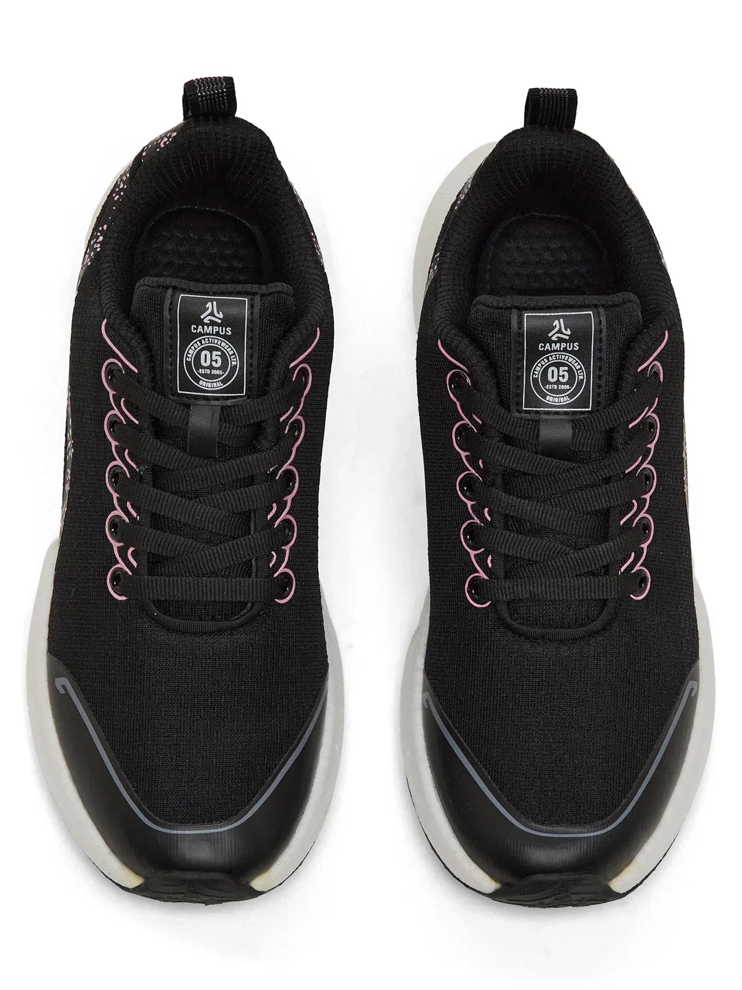 Campus ELUNO Black Womens Running Shoes