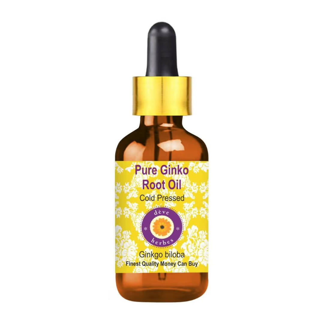 Deve Herbes Pure Ginko Root Cold Pressed Oil 10 ml