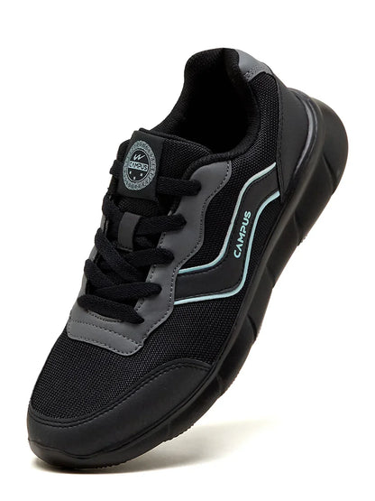 Campus EVARO Black Mens Running Shoes