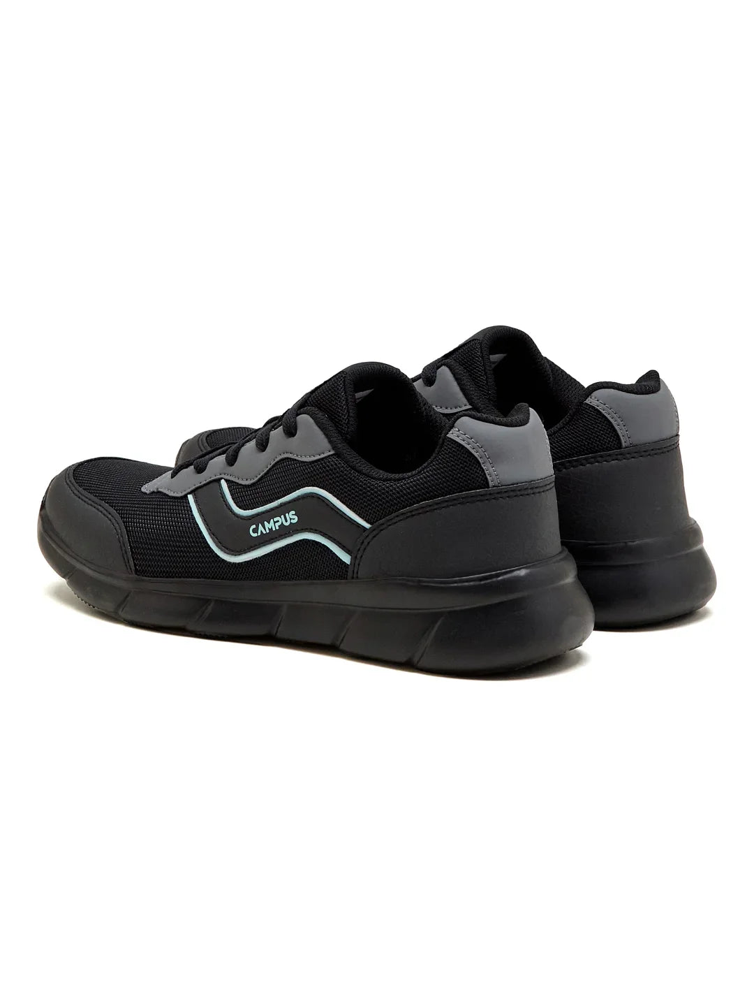 Campus EVARO Black Mens Running Shoes