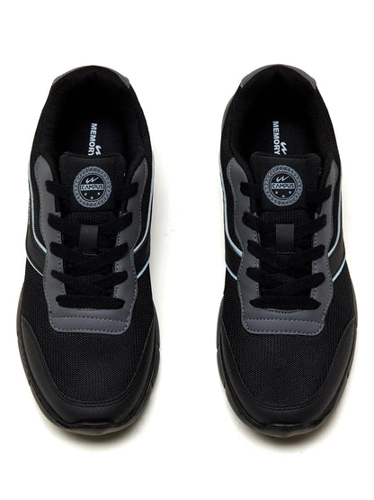 Campus EVARO Black Mens Running Shoes