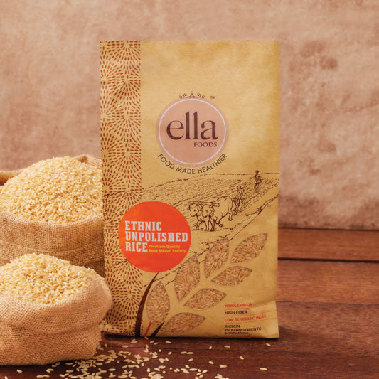 Ella Foods Ethnic Unpolished Brown Rice - PUSHMYCART