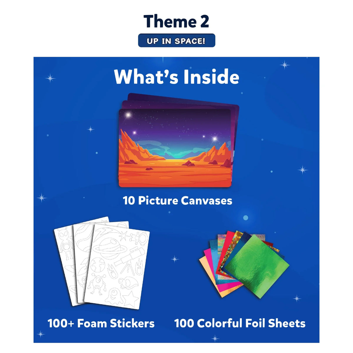 Skillmatics Foil Fun Space Safari Combo No Mess Art Kit Ages 4 to 9