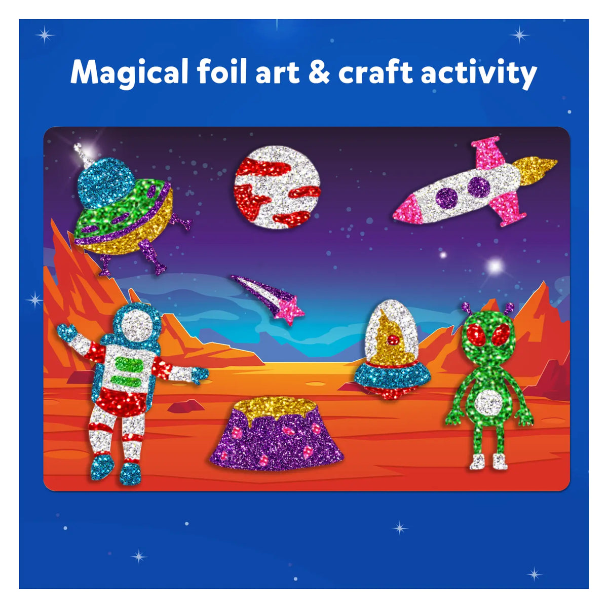 Skillmatics Foil Fun Space Safari Combo No Mess Art Kit Ages 4 to 9