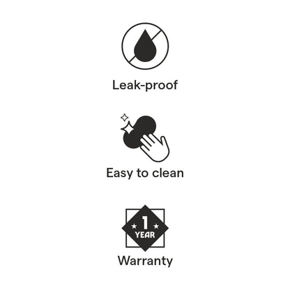 Borosil Bolt Insulated Bottle Matte Black 500 ml