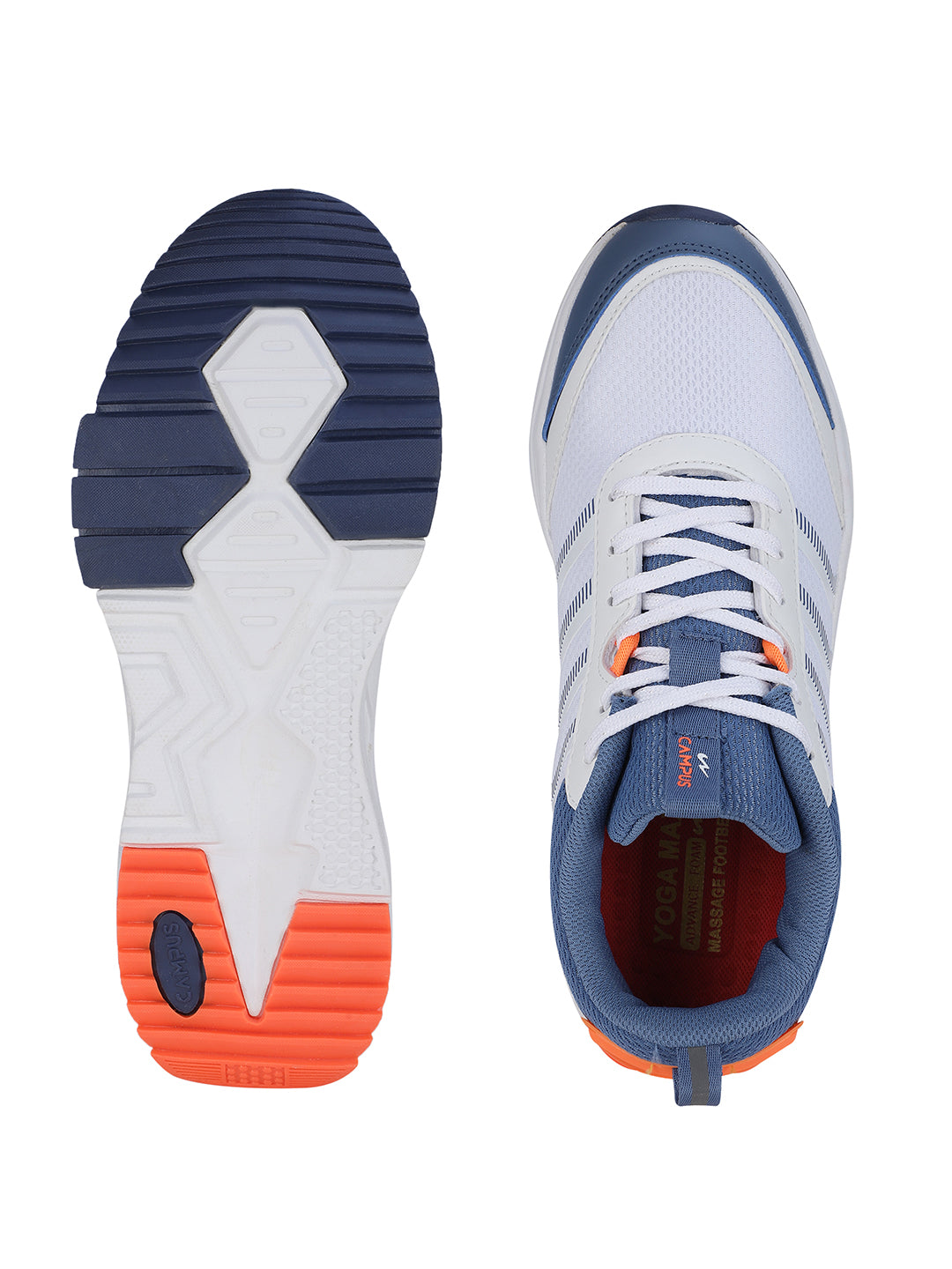 Campus FLEX White Mens Sports Shoes