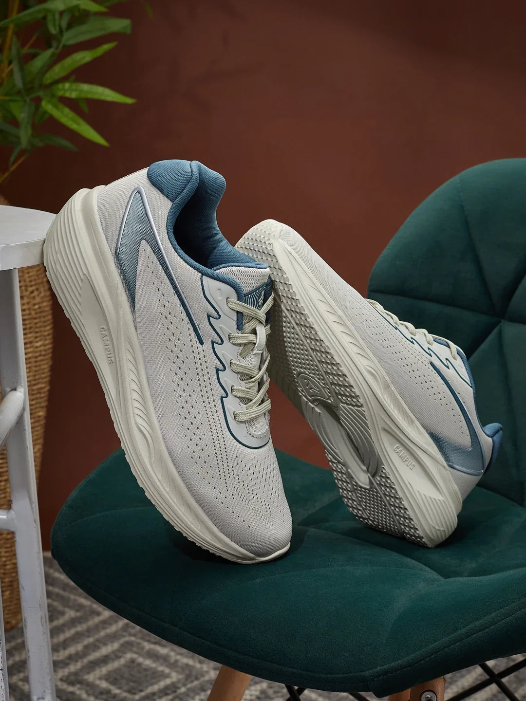 Campus FORCE Grey Mens Running Shoes