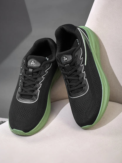 Campus FORCE Black Mens Running Shoes