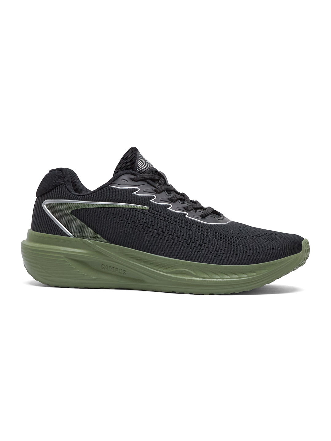 Campus FORCE Black Mens Running Shoes