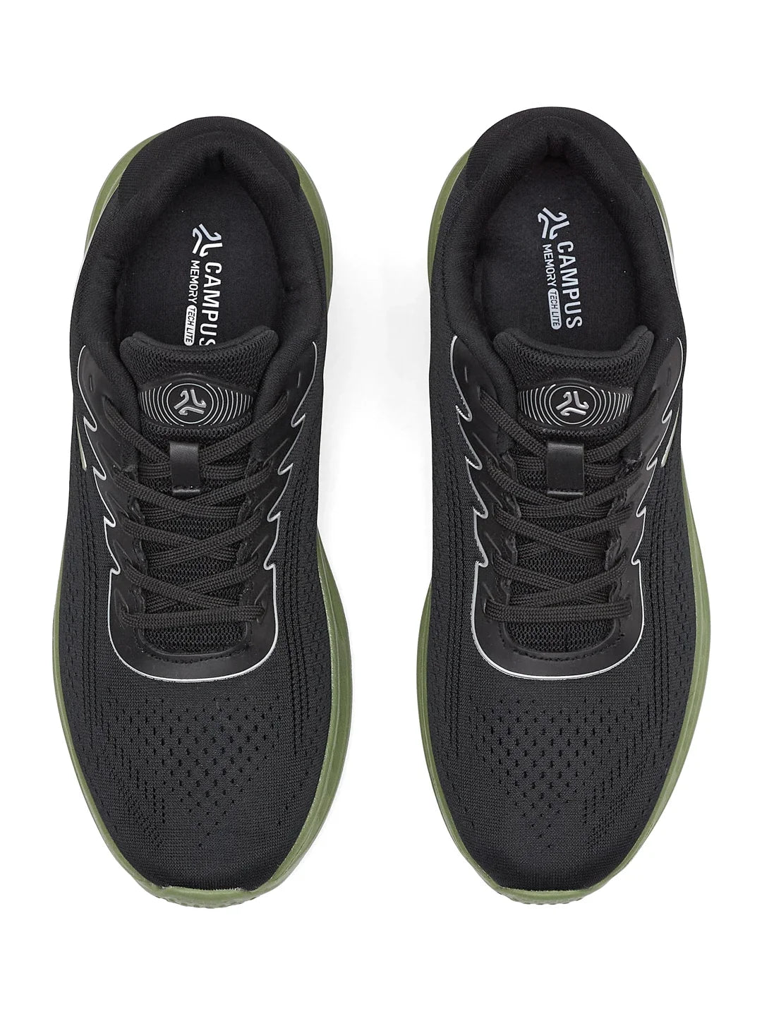 Campus FORCE Black Mens Running Shoes