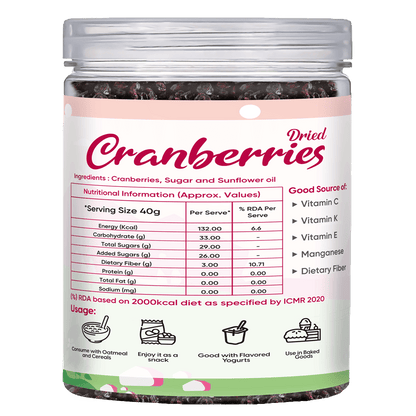 Fabeato Premium Dried Cranberries