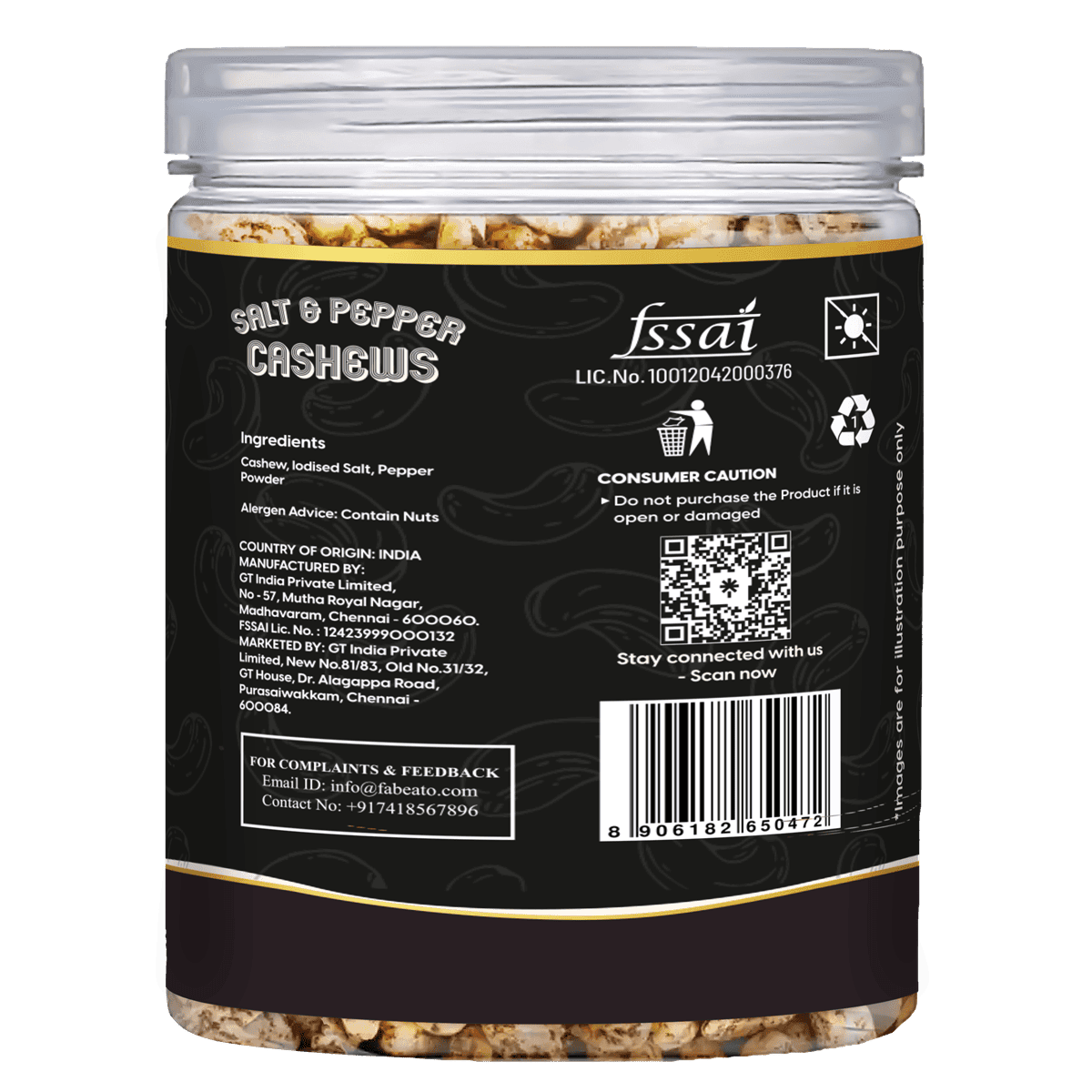 Fabeato Salt & Pepper Cashews