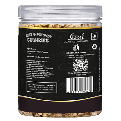 Fabeato Salt & Pepper Cashews