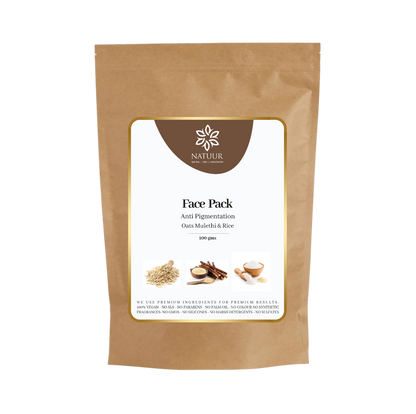 Natuur Oats, Mulethi & Rice Face Pack 100gm