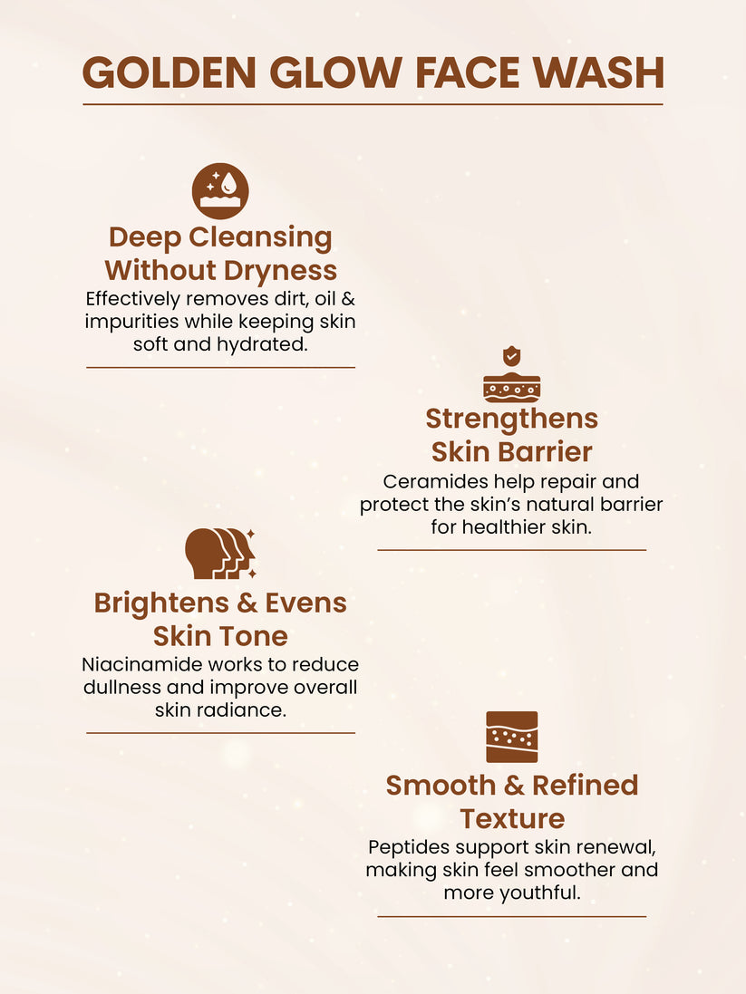 Flawora Golden glow Facewash