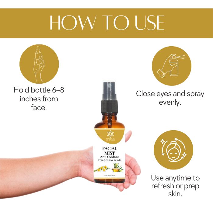 Natuur Facial Mist Frangipani and Kewda Anti Oxidant