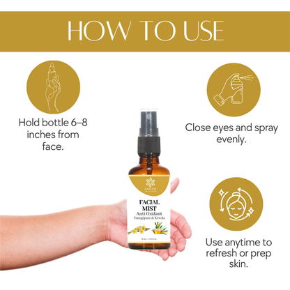 Natuur Facial Mist Frangipani and Kewda Anti Oxidant