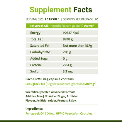 Sri Sri Tattva SupaSupp Fenugreek Oil Vegetarian Capsule Great After 40 - PUSHMYCART