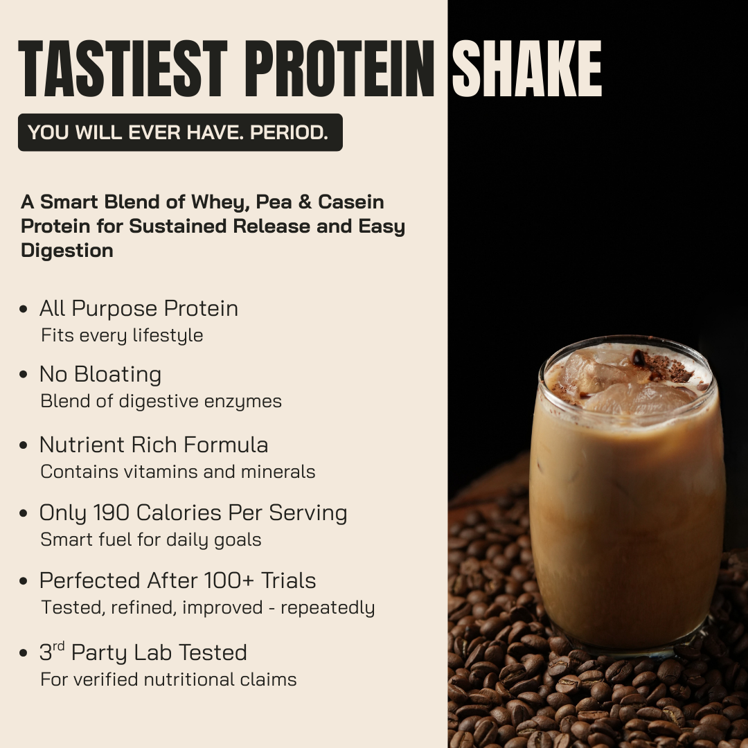 Fitfeast Protein Sachet - Coffee Flavour (Each 50g ) | As Seen on Shark Tank
