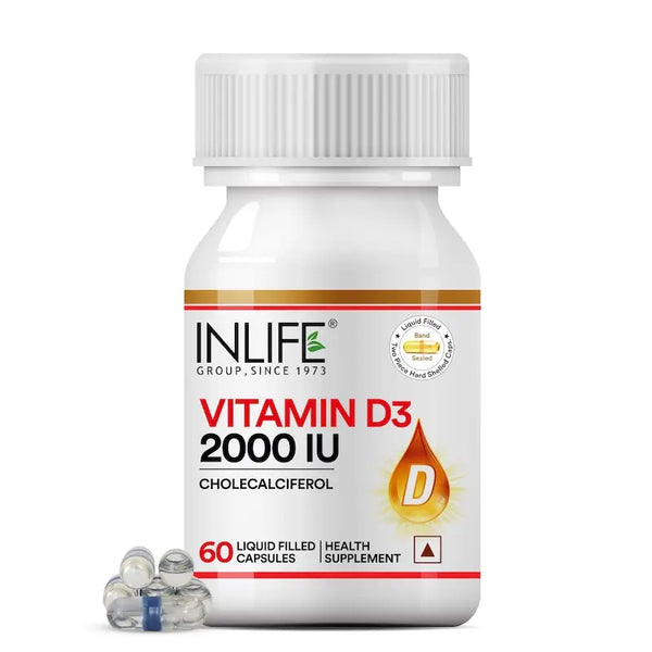 Inlife Vitamin D3 2000 IU Capsules