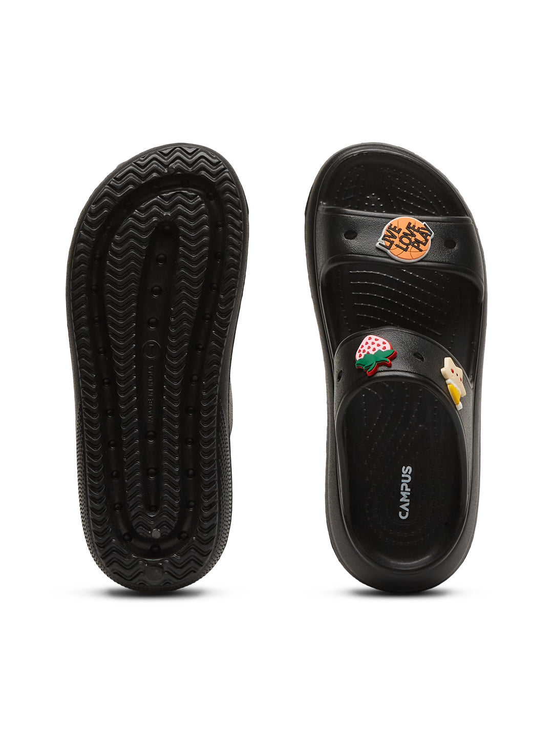 Campus GCW 7004 Black Womens Clogs