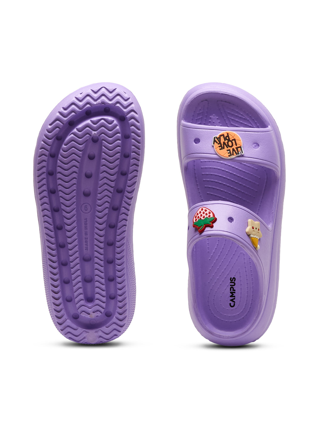 Campus GCW 7004 Purple Womens Clogs