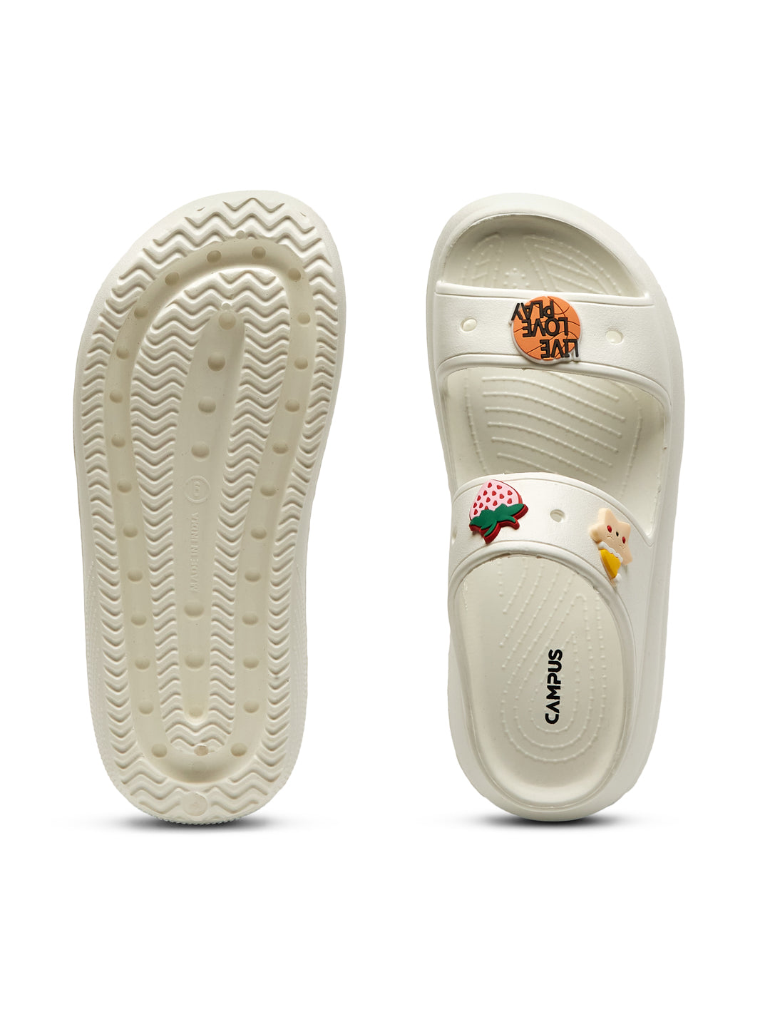 Campus GCW 7004 White Womens Clogs