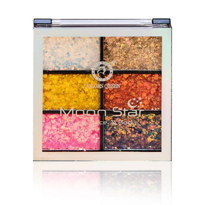 Colors Queen Moon Star Glitter Eyeshadow | 15 Gram