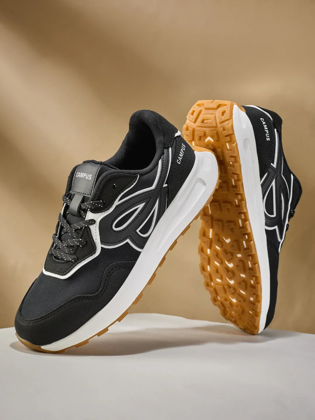 Campus GLIVON Black Womens Sneakers