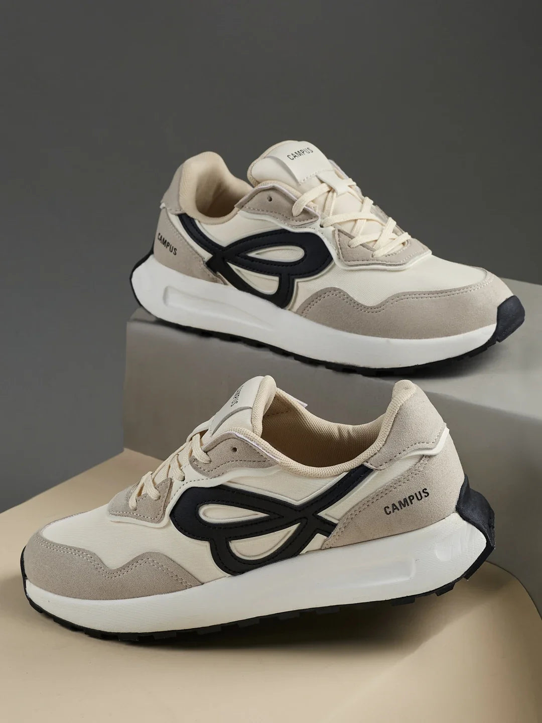 Campus GLIVON White Womens Sneakers