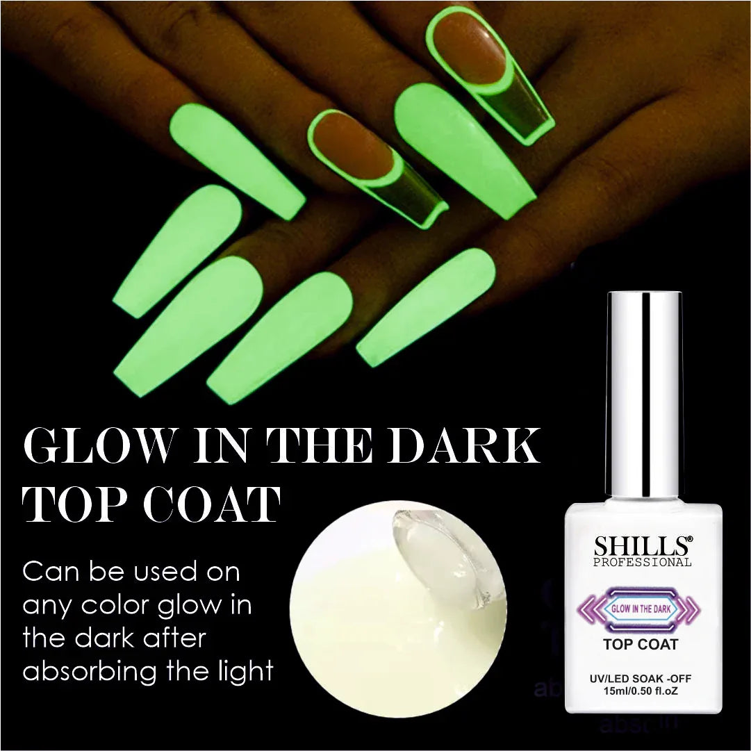 Shills Professional Glow In The Dark Top Coat