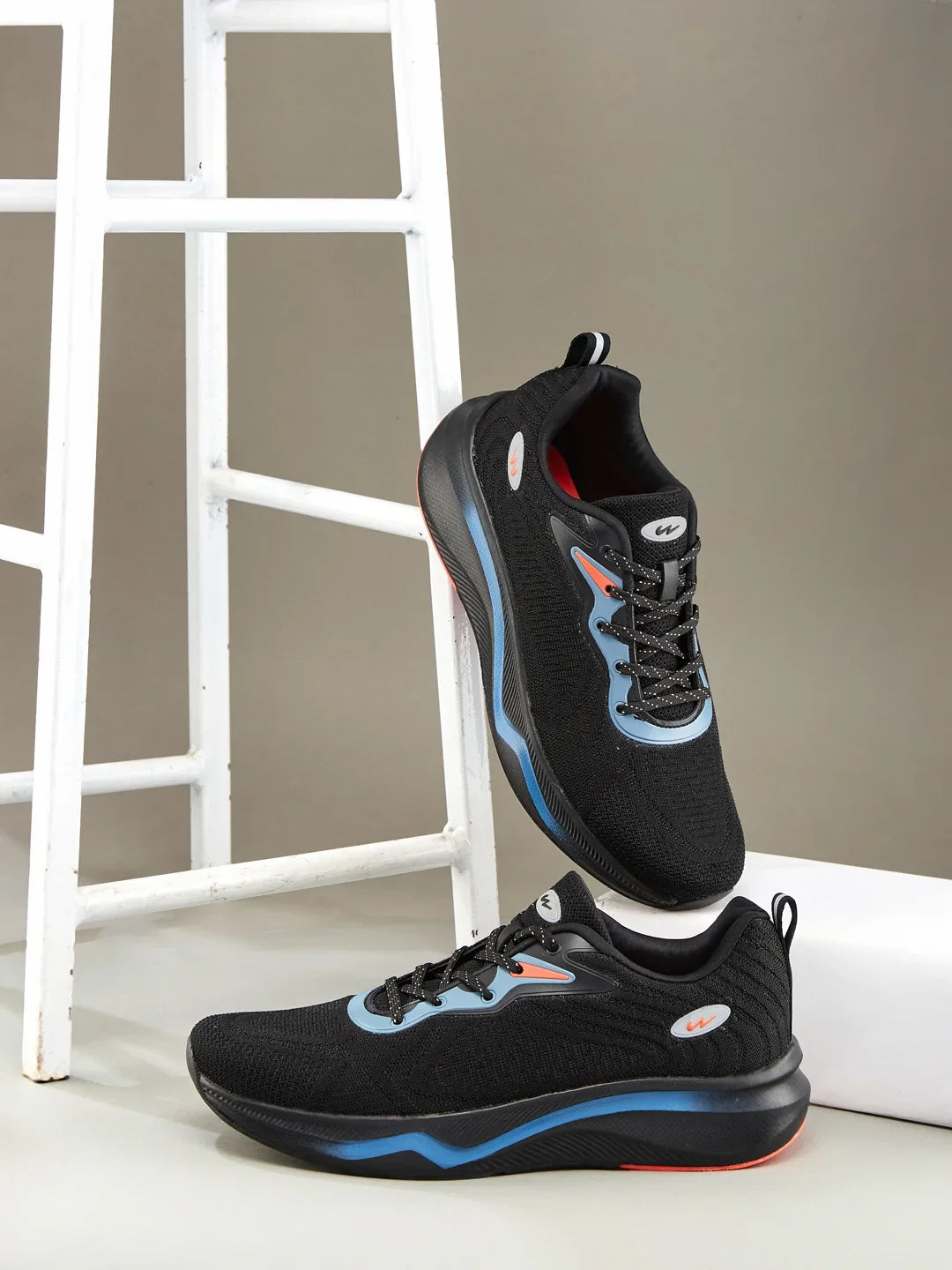 Campus GRETTA Black Mens Running Shoes
