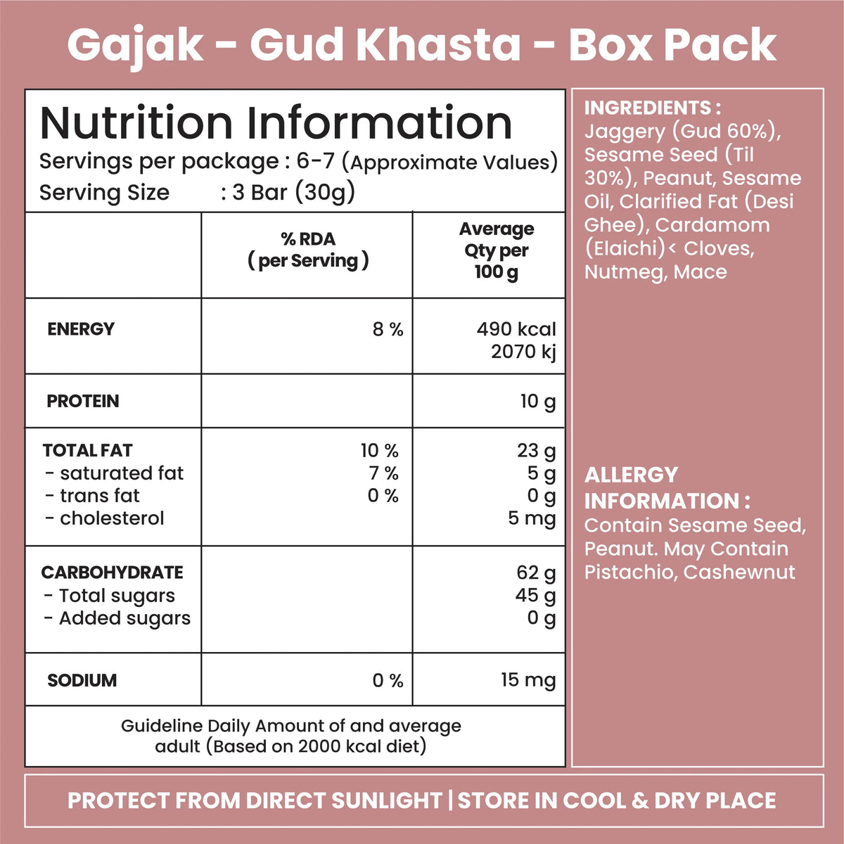 Jabsons Foods Gud Khasta