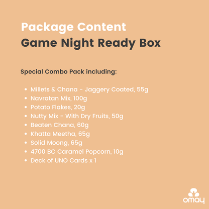 Omay Foods Game Night Ready Box