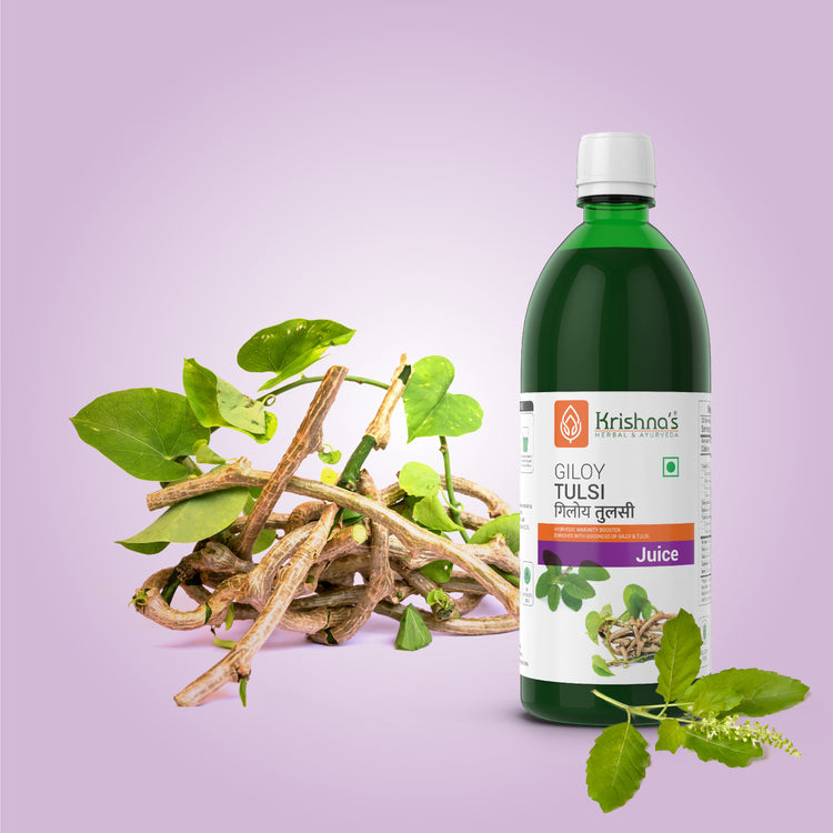 Krishna'S Herbal & Ayurveda Giloy Tulsi Juice 500Ml