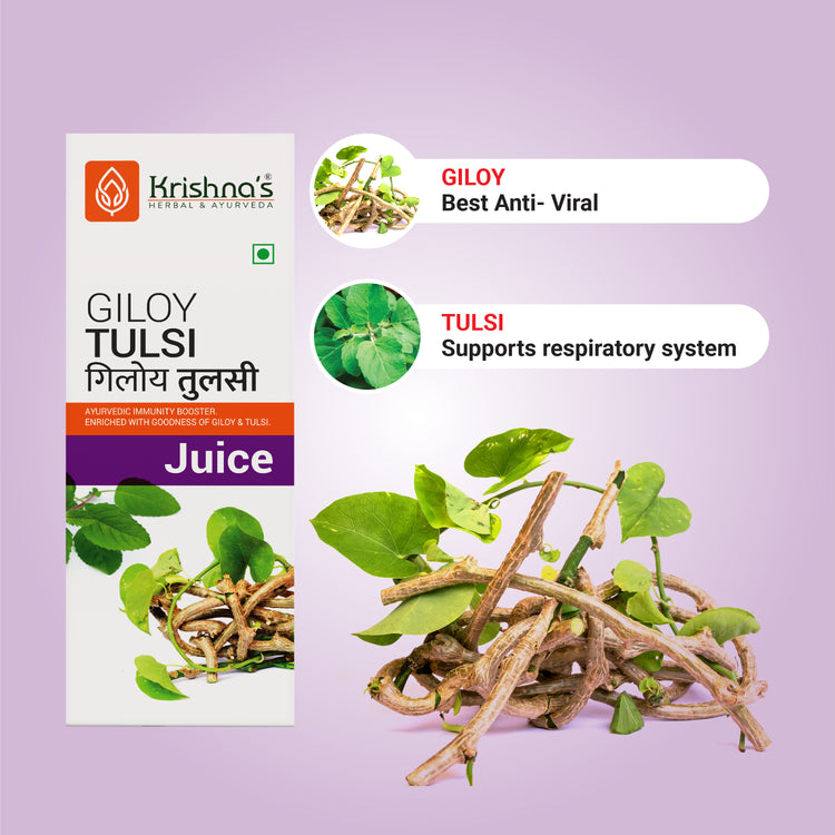 Krishna'S Herbal & Ayurveda Giloy Tulsi Juice 500Ml