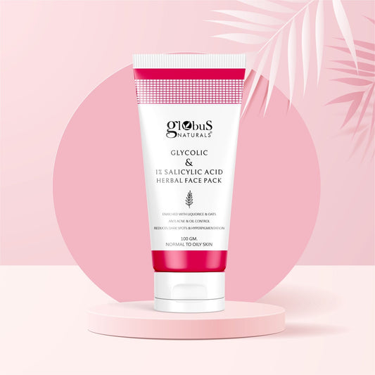 Globus Naturals Anti Acne Glycolic & 1% Salicylic Acid Face Pack 