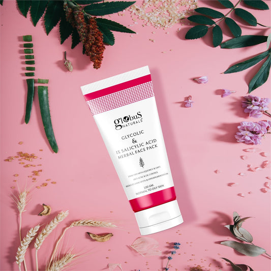 Globus Naturals Anti Acne Glycolic & 1% Salicylic Acid Face Pack