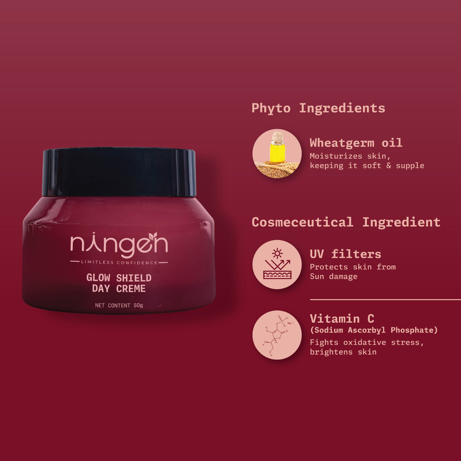 Ningen Glow Shield Day Creme - PUSHMYCART