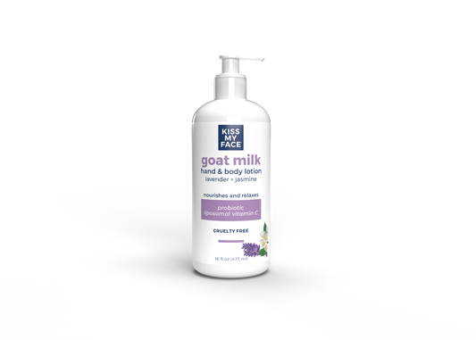 Kiss My Face Goat Milk Hand & Body Lotion Lavender Jasmin