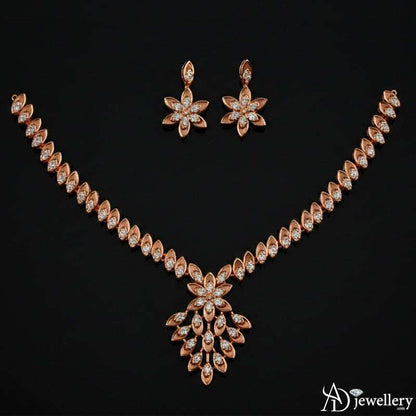 Matching dangle earrings from the necklace set