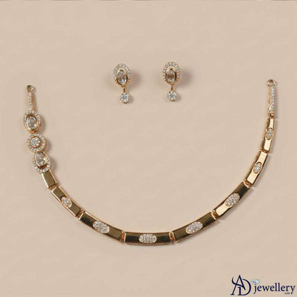 Matching drop earrings from the set
